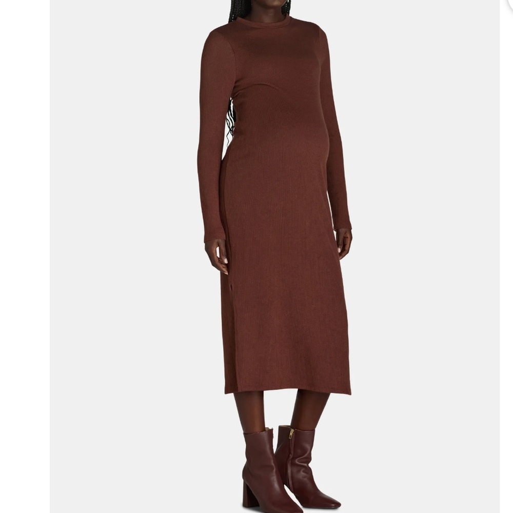 Women’s Ribbed Maternity Dress SizeL